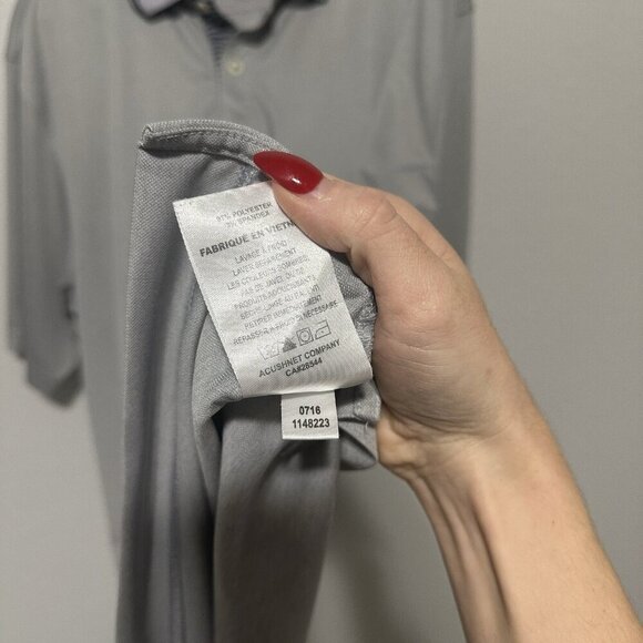 FootJoy Golf Polo Shirt Mens XL Gray Short Sleeve Embroidered FJ - Picture 7 of 7